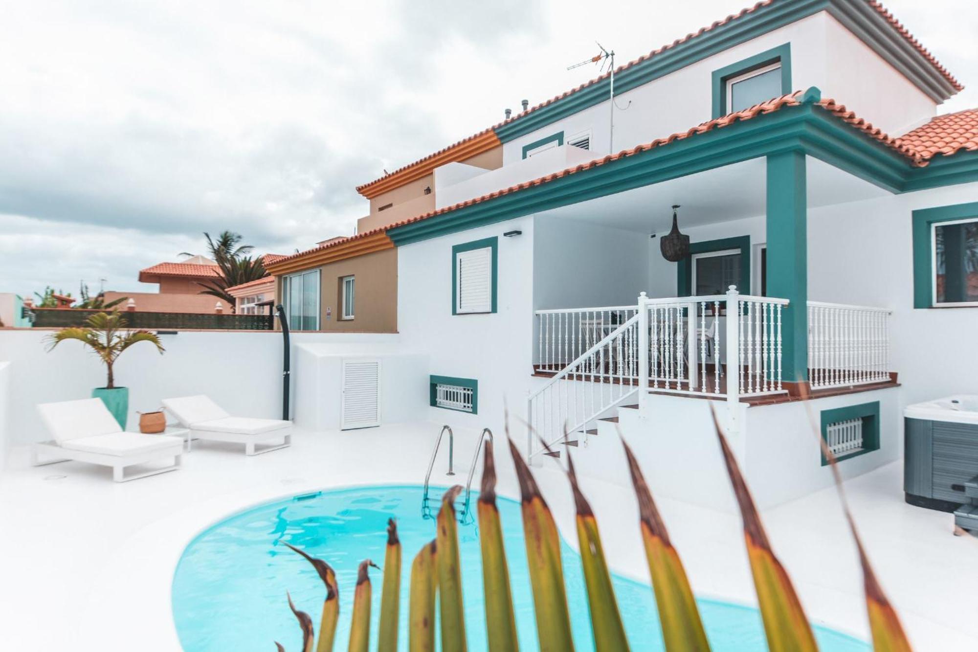 Villa Veaco Beach With Jacuzzi And Private Pool Corralejo Kültér fotó